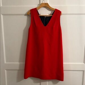 Dennis Merotto Chic Red V-Neck Mini Dress.